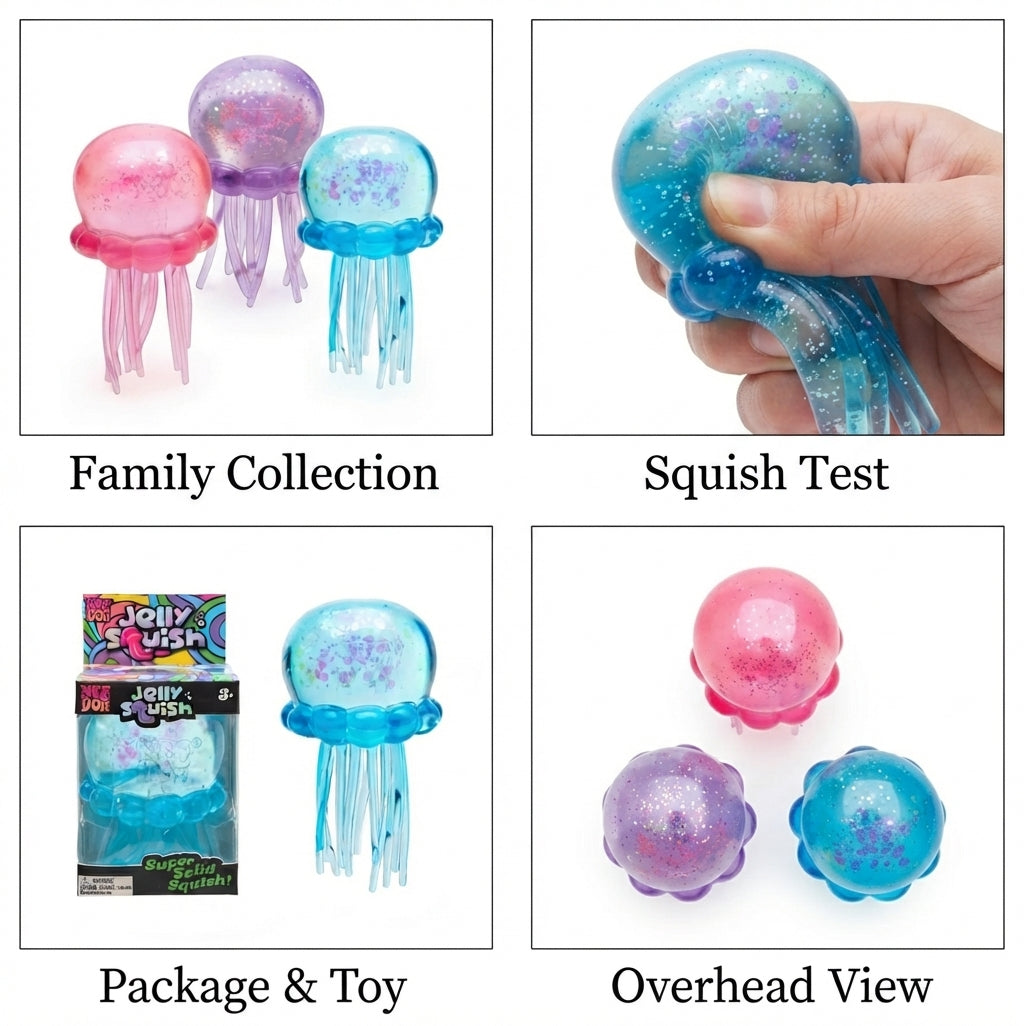 Glitter Jellyfish Trio