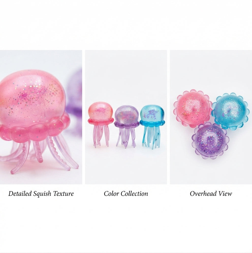 Glitter Jellyfish Trio